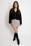 Loop Knit Cardigan // black