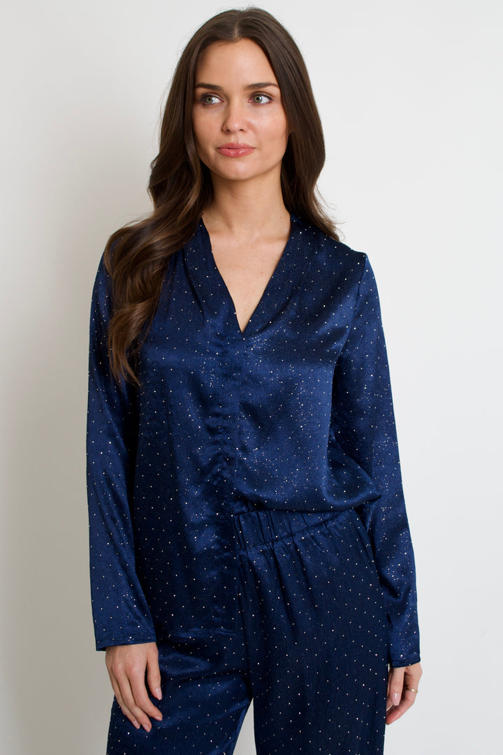 Thea Embellished Satin Top