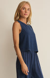 Sloane Muscle Tank // indigo