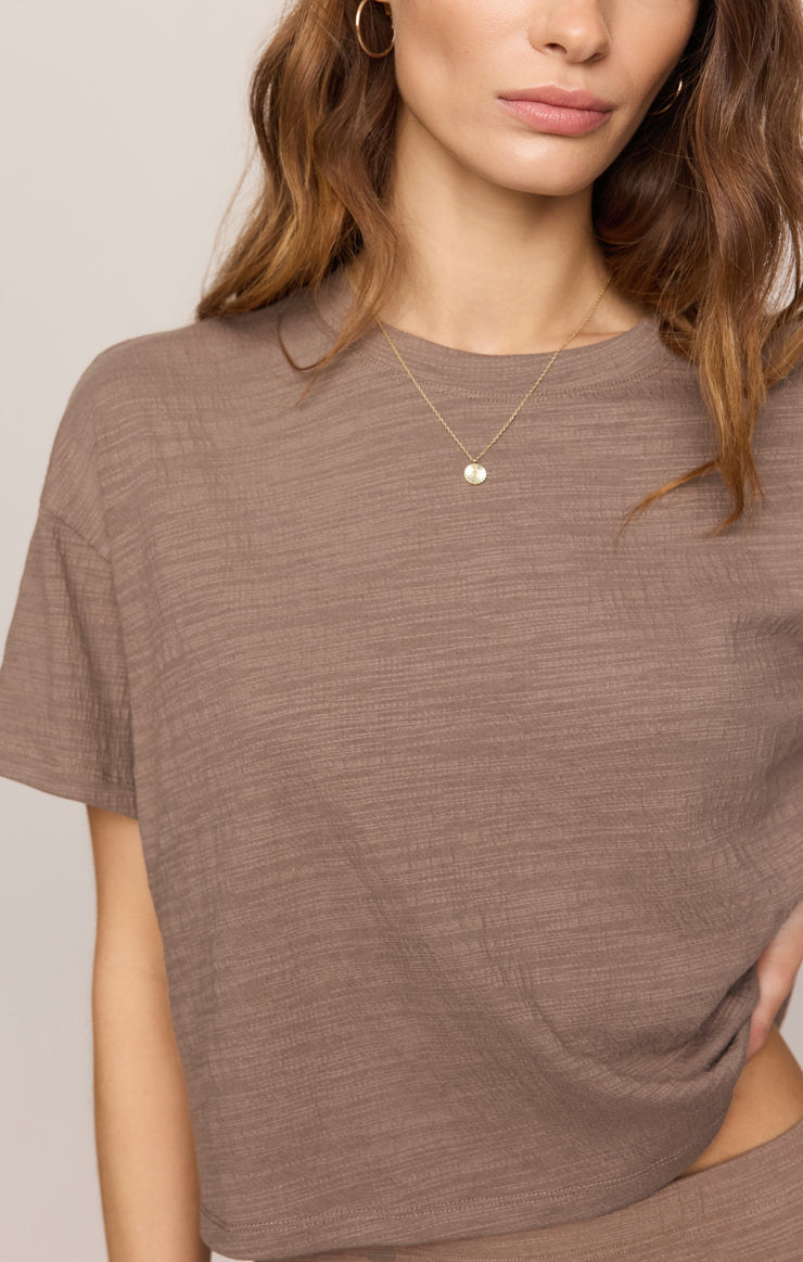 Sway Textured Tee // iced coffee