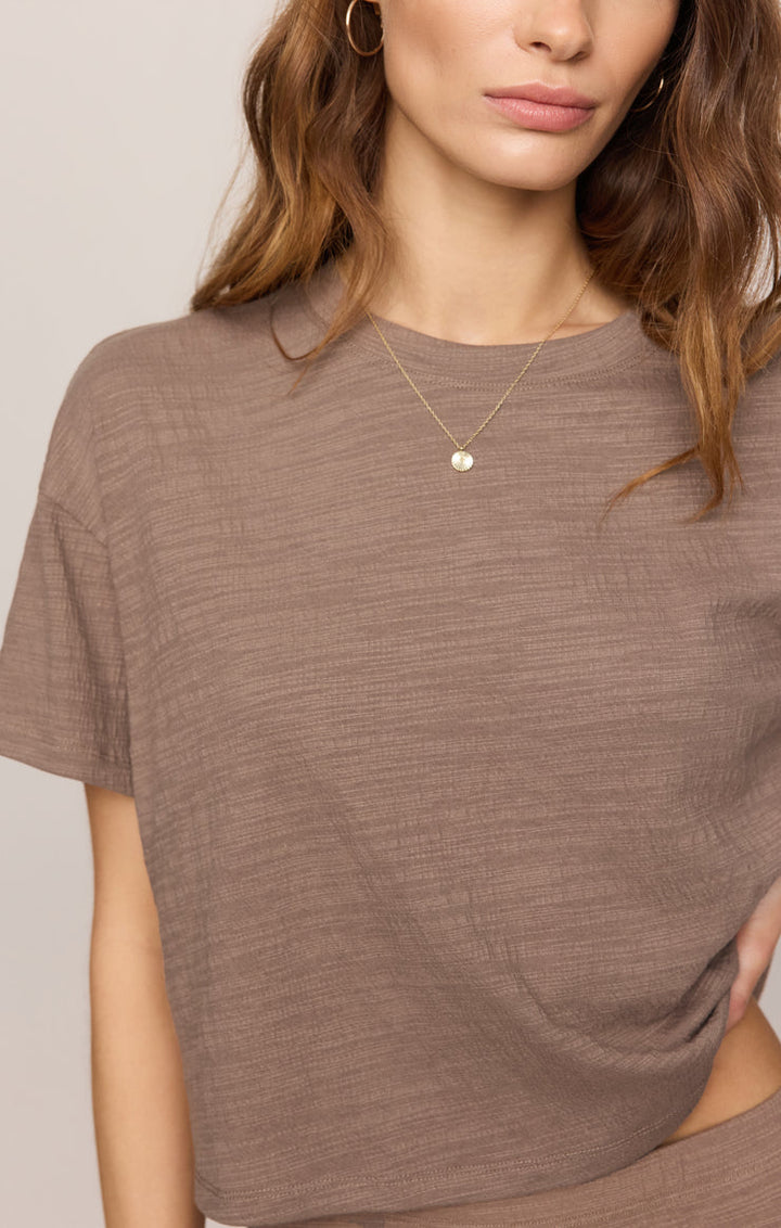 Sway Textured Tee // iced coffee