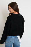 Loop Knit Cardigan // black