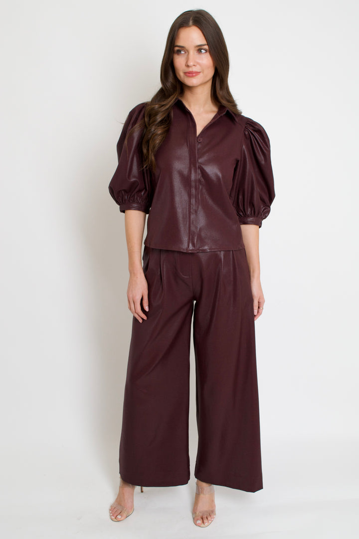 Mia Coated Pants