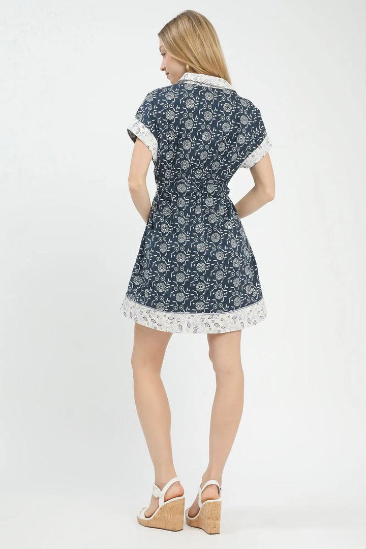 Savannah Tile Mini Dress