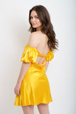 Dreamsicle Satin Dress