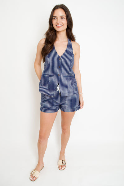 Della Stripe Shorts