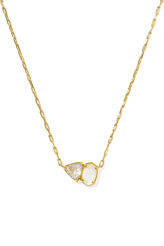 Tatum Gold Short Pendent Necklace