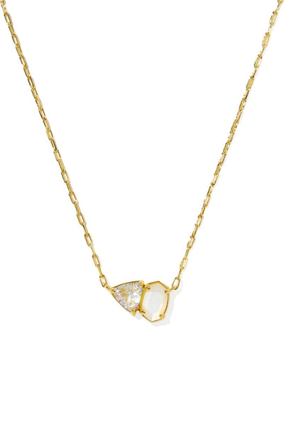 Tatum Gold Short Pendent Necklace