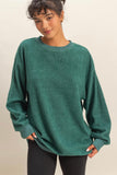 Lennon Fleece Pullover // wintergreen
