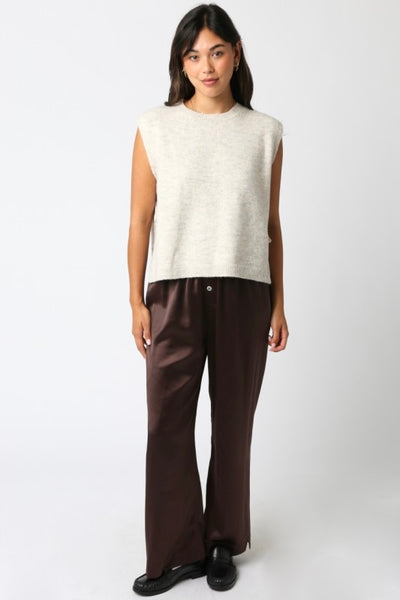 Espresso Satin Pants