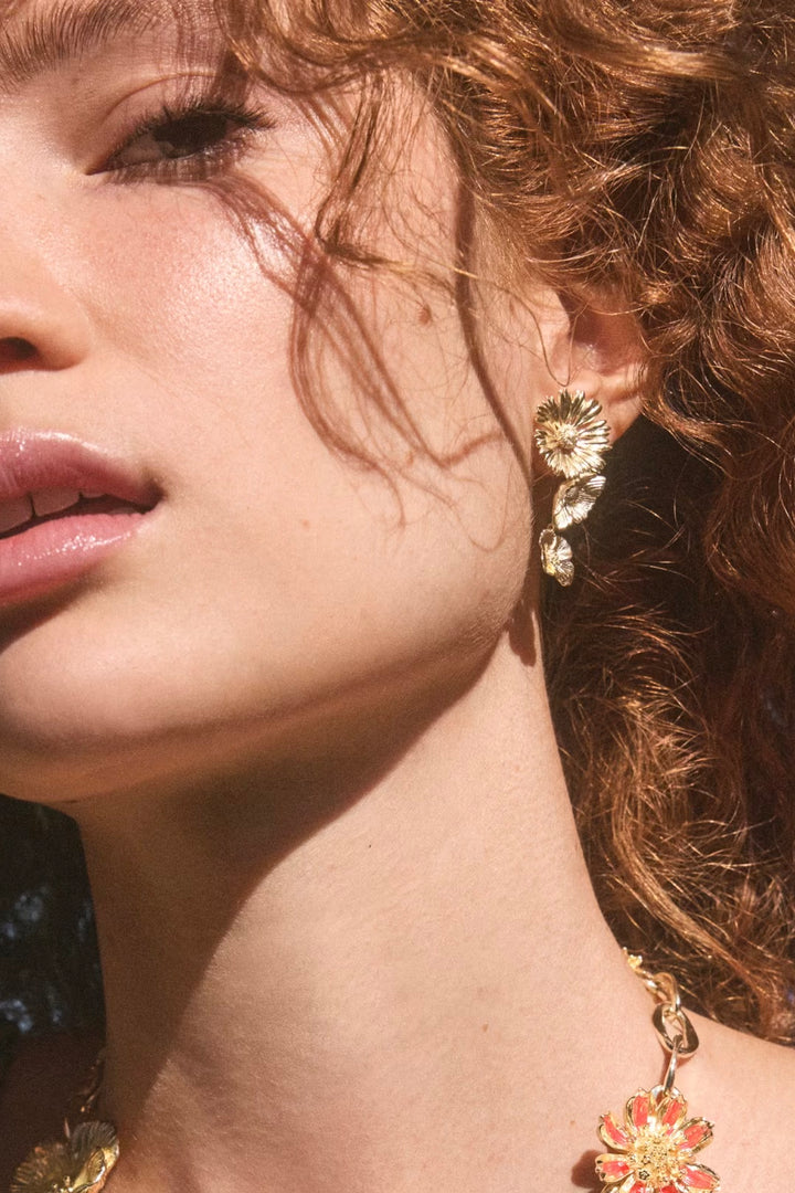 Cailey Flower Statement Earring