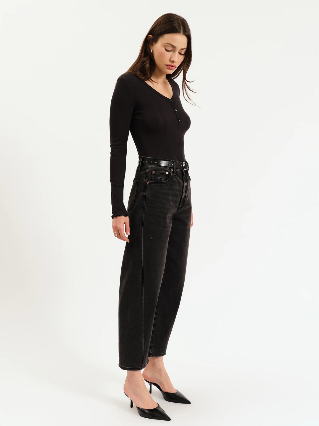 DAZE // Westward Barrel Leg in Night Life Vintage