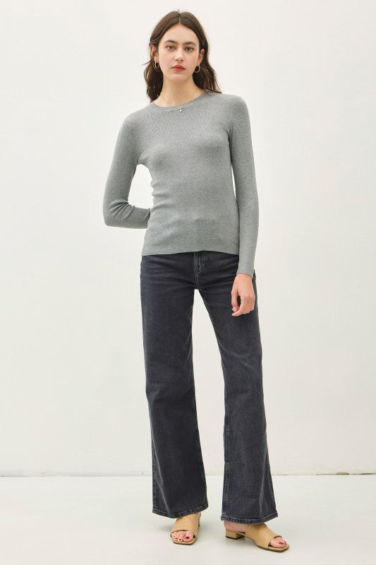 Essential Ribbed Long Sleeve Top