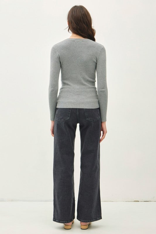 Essential Ribbed Long Sleeve Top