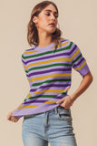 Lilac Stripe Parade Top