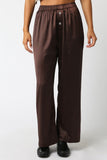 Espresso Satin Pants