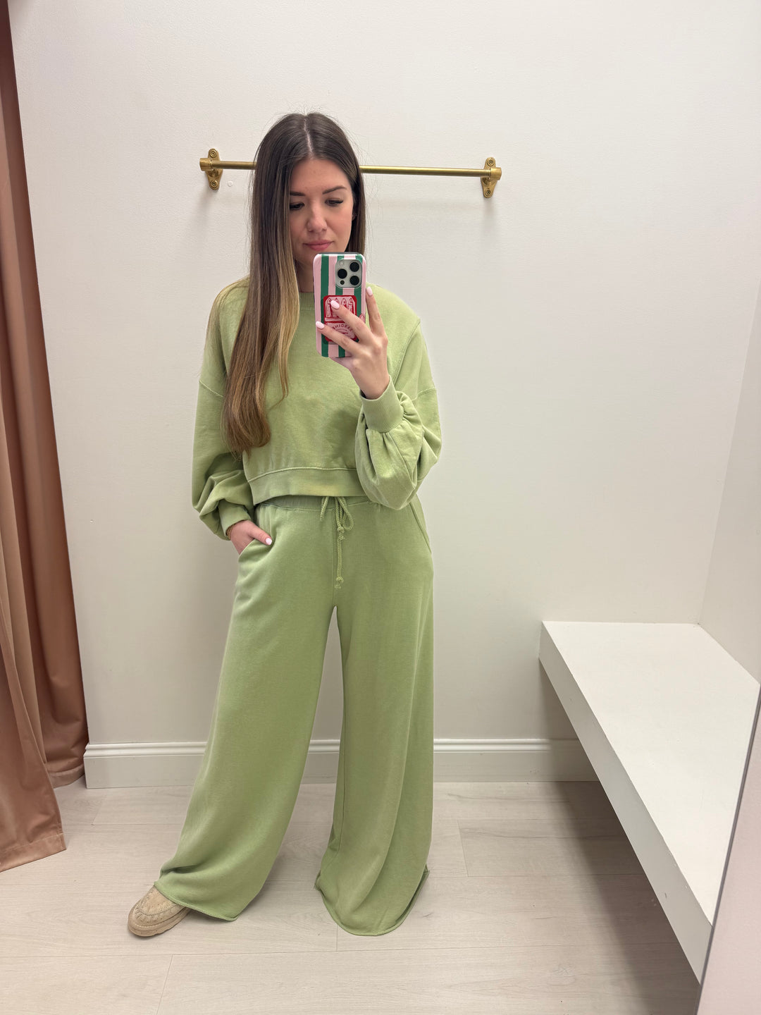 Mayzie Pant Set // mineral green