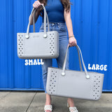 JANE MARIE // Small Multi Purpose Tote in Baby Blue