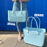 JANE MARIE // Small Multi Purpose Tote in Baby Blue