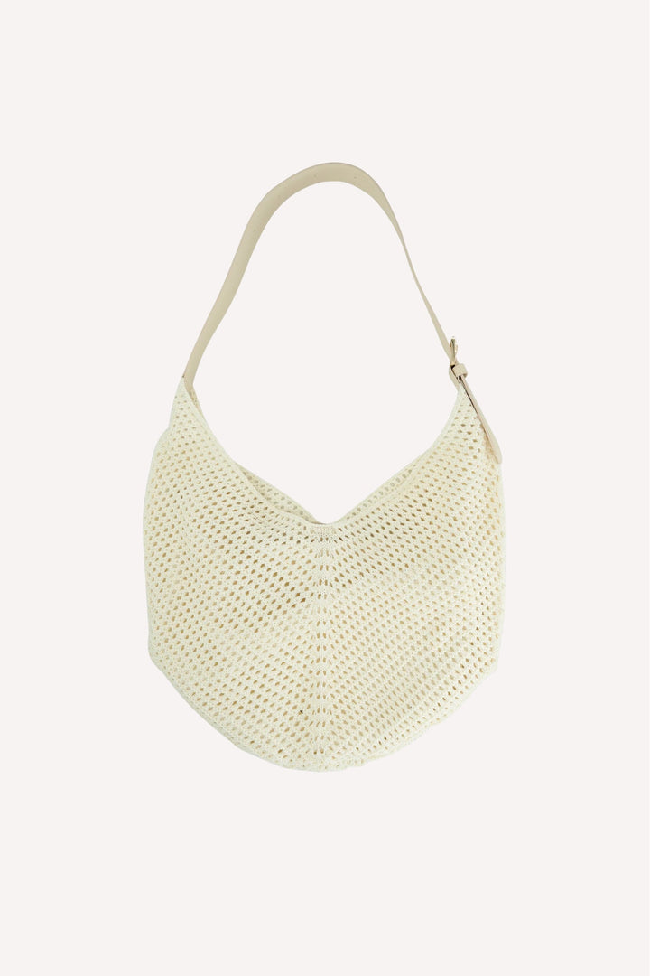 Crochet Hobo Bag // ivory