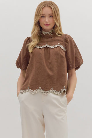 PREORDER // Evelyn Scallop Top