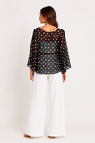 Mika Polka Dot Cape Top