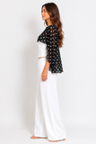 Mika Polka Dot Cape Top