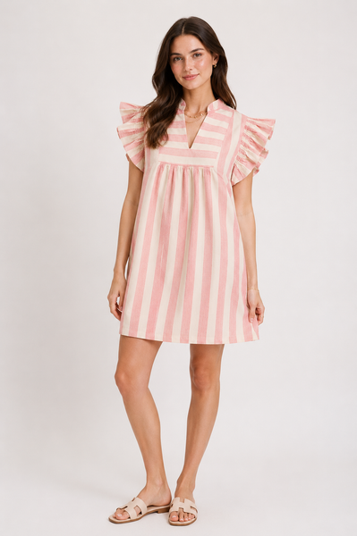 Blush Flutter Dress