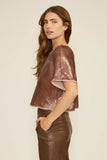 Cherry Sequin Top