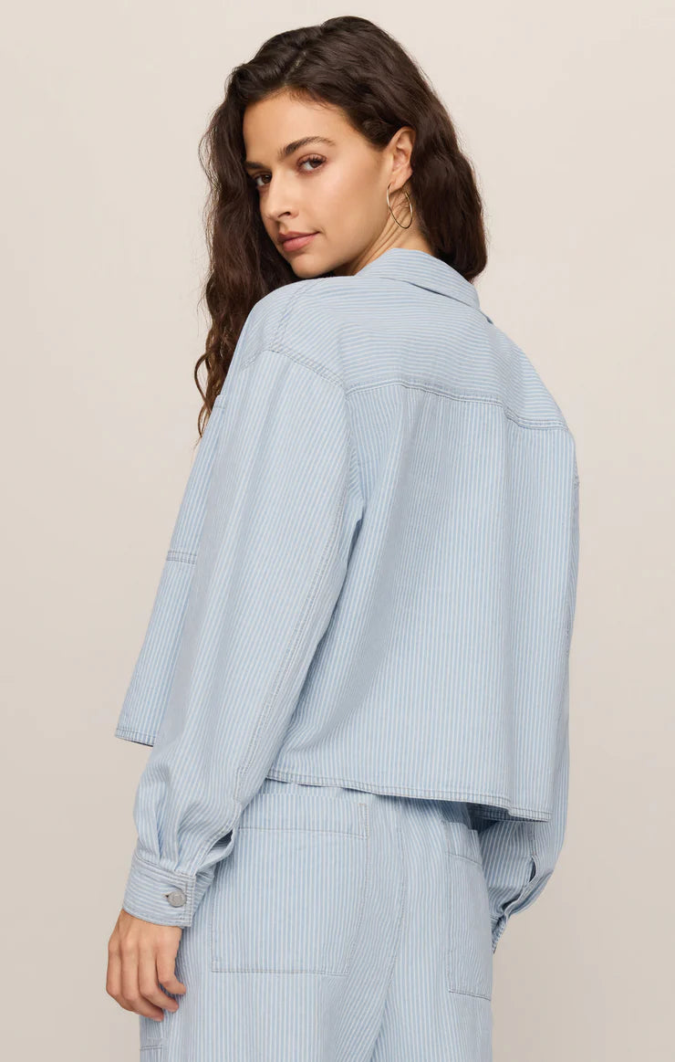 Erin Railroad Jacket in Seaboard Stripe