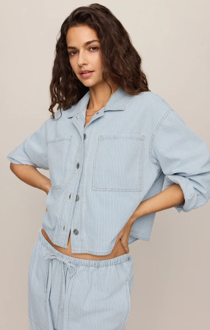 Erin Railroad Jacket in Seaboard Stripe