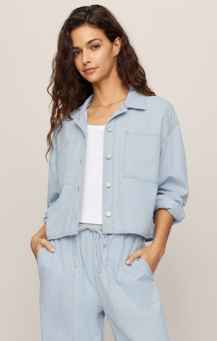 Erin Railroad Jacket in Seaboard Stripe