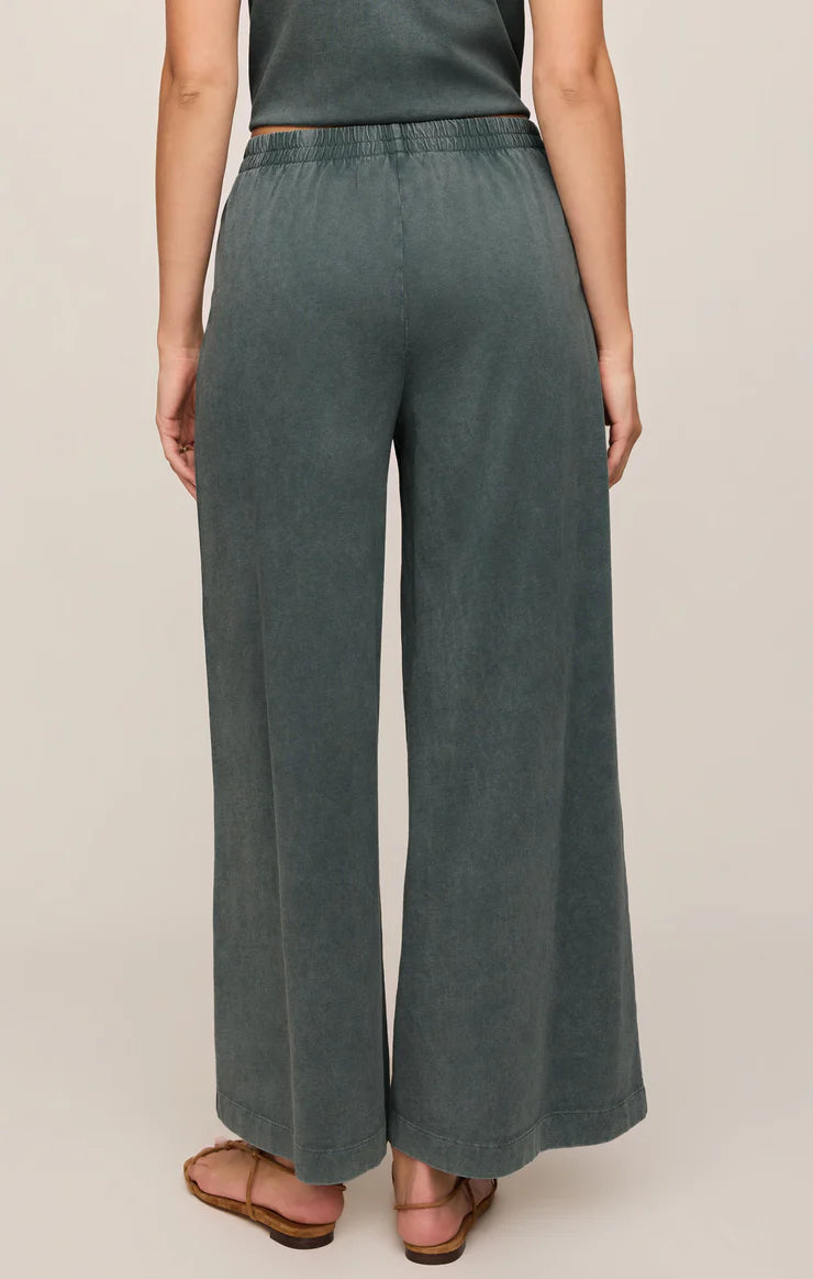 Scout Jersey Crop Flare Pant // emerald cove
