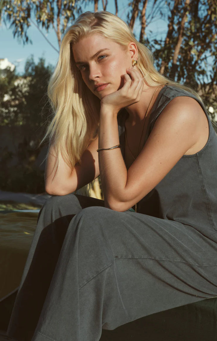 Scout Jersey Crop Flare Pant // emerald cove