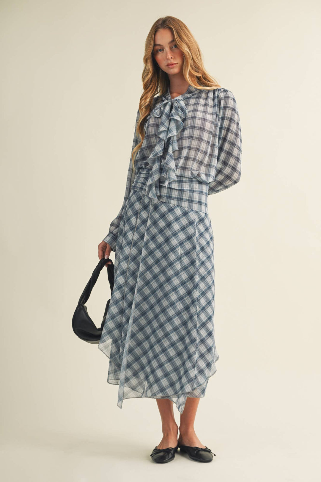 Plaid Handkerchief Skirt