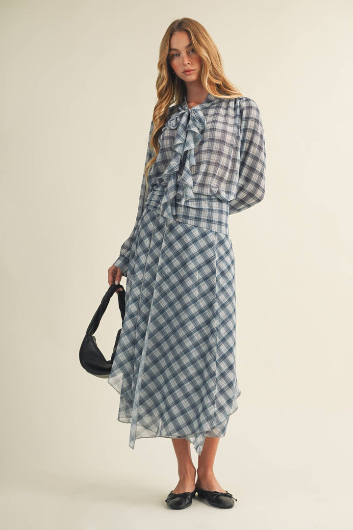 Plaid Handkerchief Skirt
