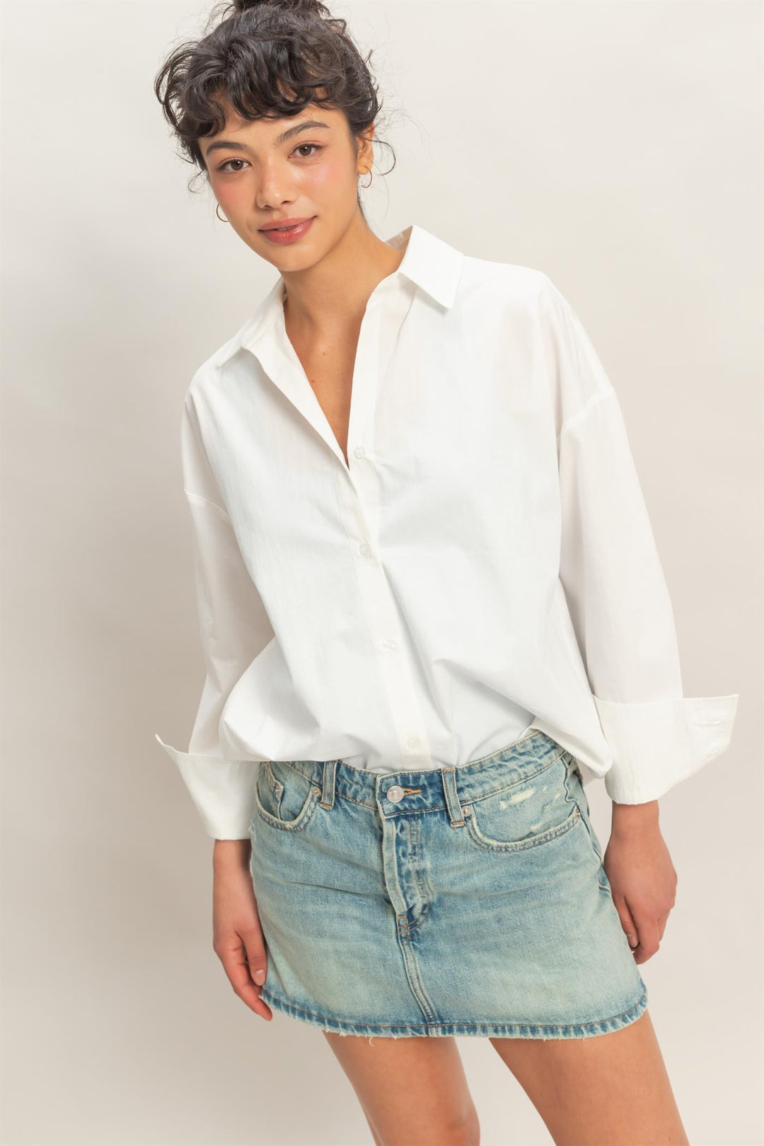 Chic Poplin Top