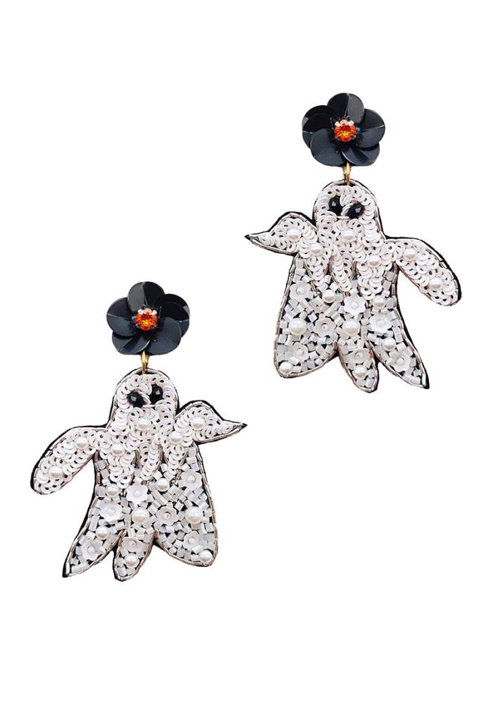 Sequin Ghost Earrings