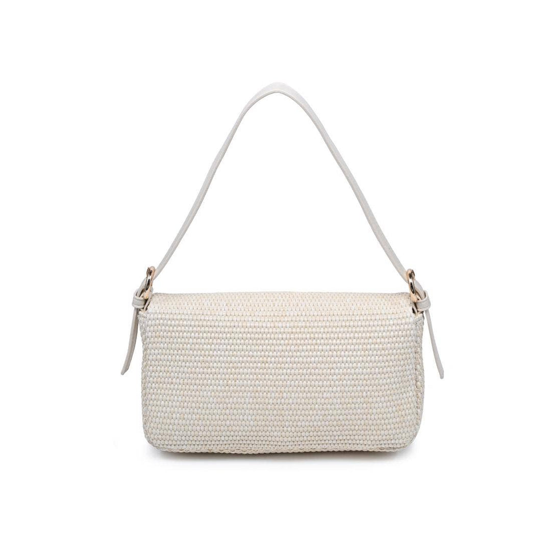 Gloria Straw Crossbody // ivory