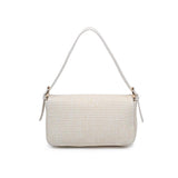 Gloria Straw Crossbody // ivory