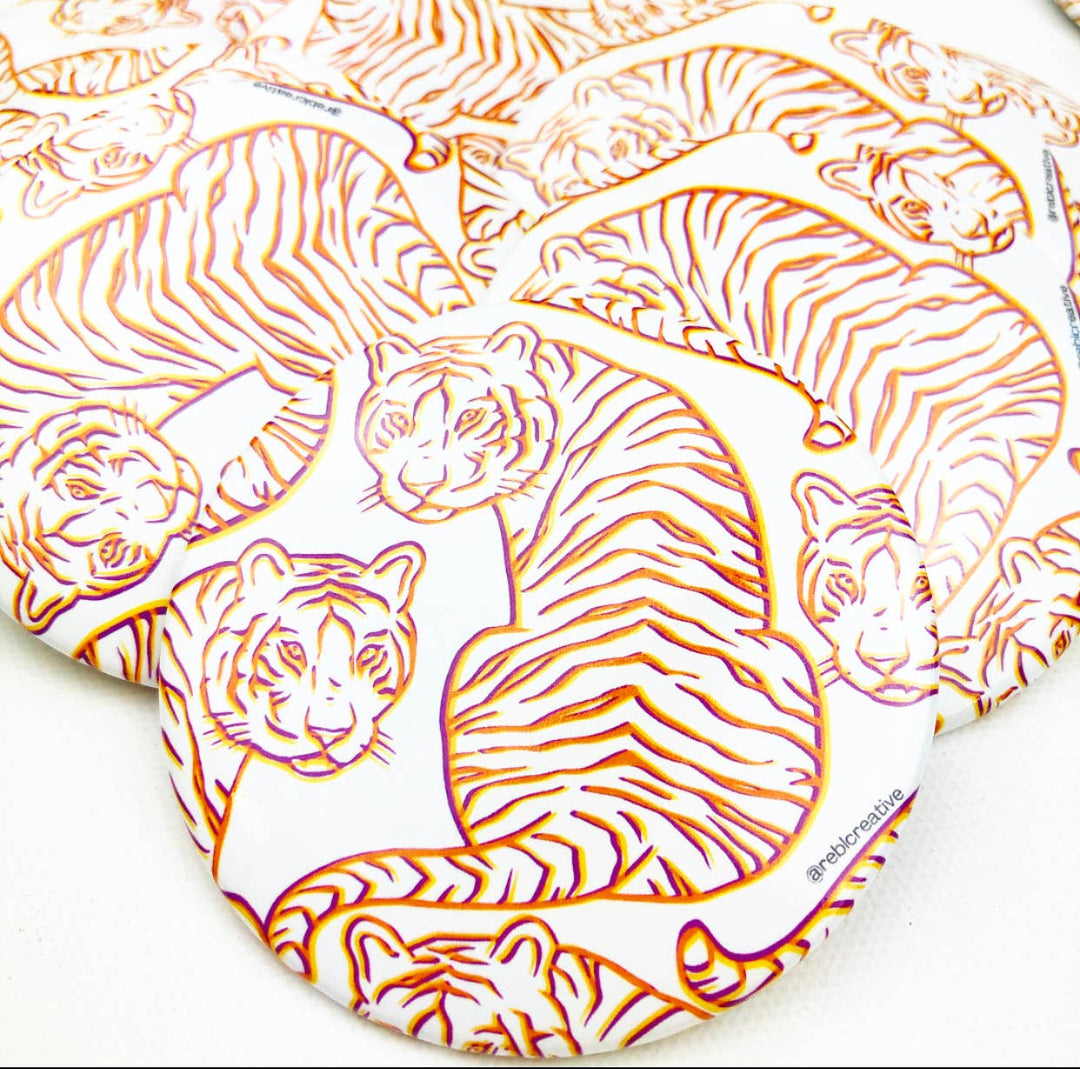 Sassy Tigers // Game Day Button