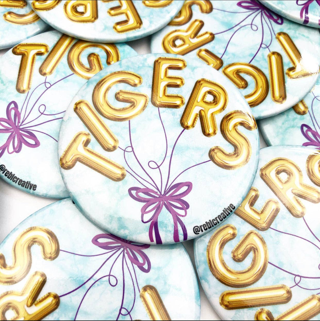 Tiger Balloons // Game Day Button