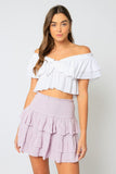 Ruffle Linen Top