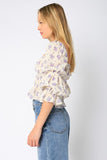 Lilac Linen Top