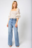 Lilac Linen Top