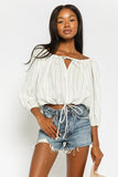 Linen Stripe Blouse