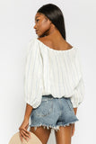 Linen Stripe Blouse