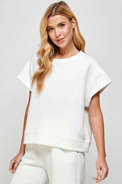 Lizzy Textured Tee // 2 colors