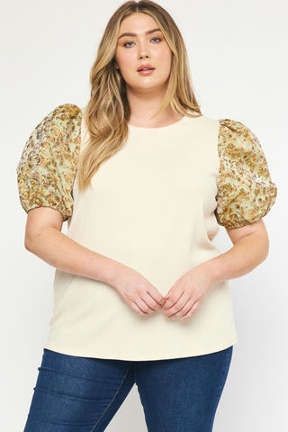 Bloom Floral Top // curvy