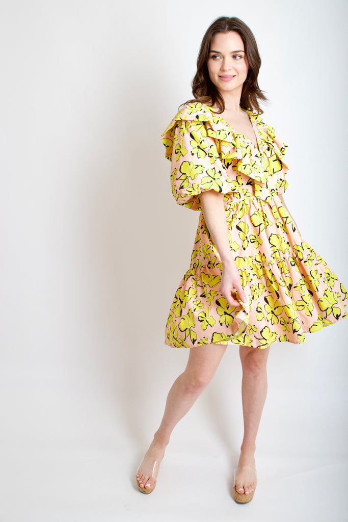 Citrus Floral Dress